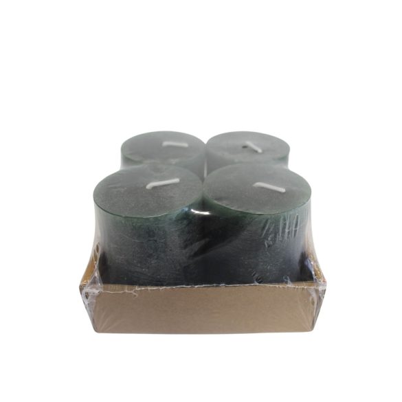 Zöld adventi gyertyák 4db 8cm