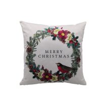 Bársony díszpárna Karácsonyi koszorú 45cm