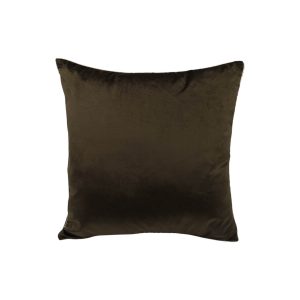 Zöld-barna bársony díszpárna 45cm