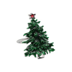 Ezüst karácsonyi szalvétagyűrű 4cm