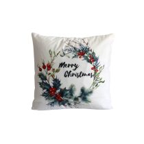 Párnahuzat Karácsonyi koszorú 45cm