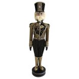 Luxus fekete-arany Diótörő 105cm