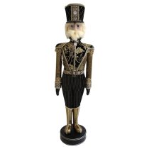 Luxus fekete-arany Diótörő 105cm