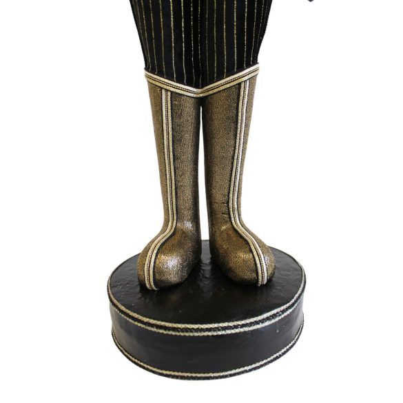Luxus fekete-arany Diótörő 105cm