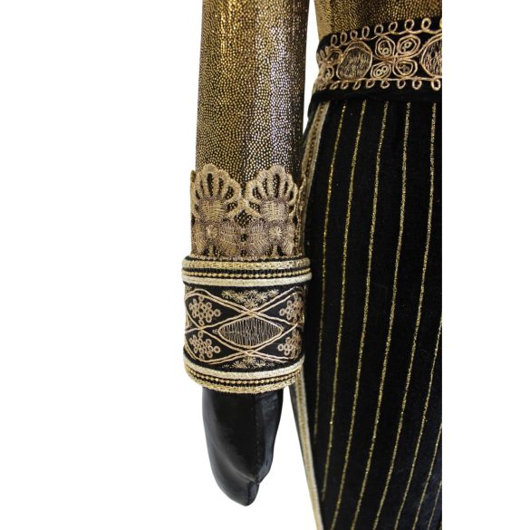 Luxus fekete-arany Diótörő 105cm