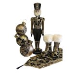 Luxus fekete-arany Diótörő 105cm