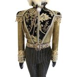 Luxus fekete-arany Diótörő 105cm