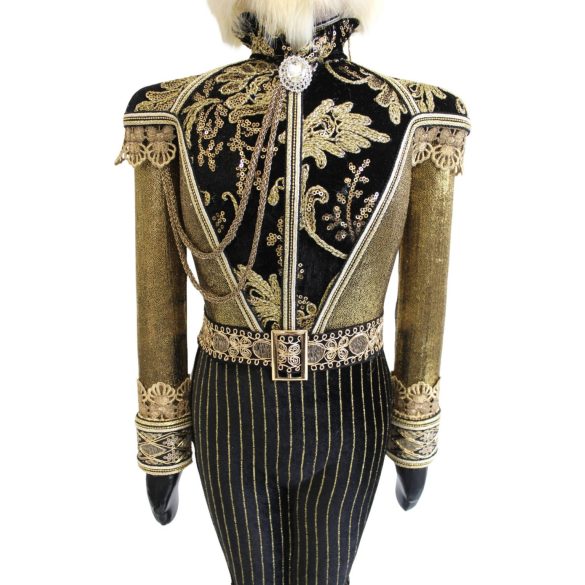 Luxus fekete-arany Diótörő 105cm