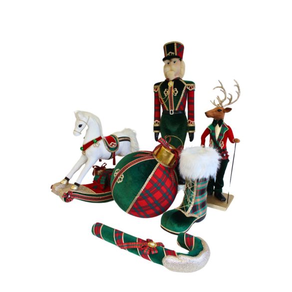 Hagyományos zöld-piros Diótörő 105cm