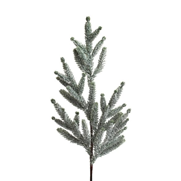 Zöld havas lucfenyő ág 67cm