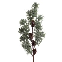 Zöld tűlevelű ág tobozokkal 62cm