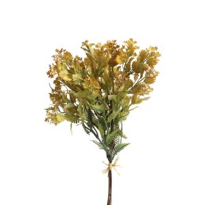 Narancssárga-zöld cickafark köteg 40cm