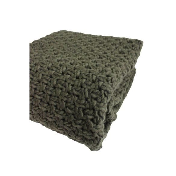 Zöld kötött takaró 170cm