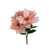 Rózsaszín csokor karácsonyi mikulásvirág 30 cm