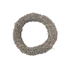 Szürke fonott koszorú 40cm