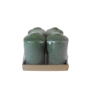 Zöld jeges adventi gyertyák 4db 10cm