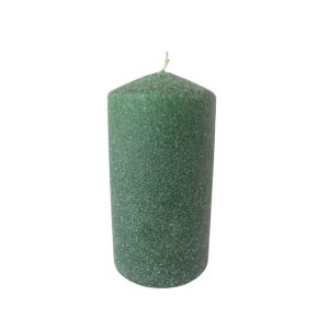 Zöld jeges gyertya 14cm