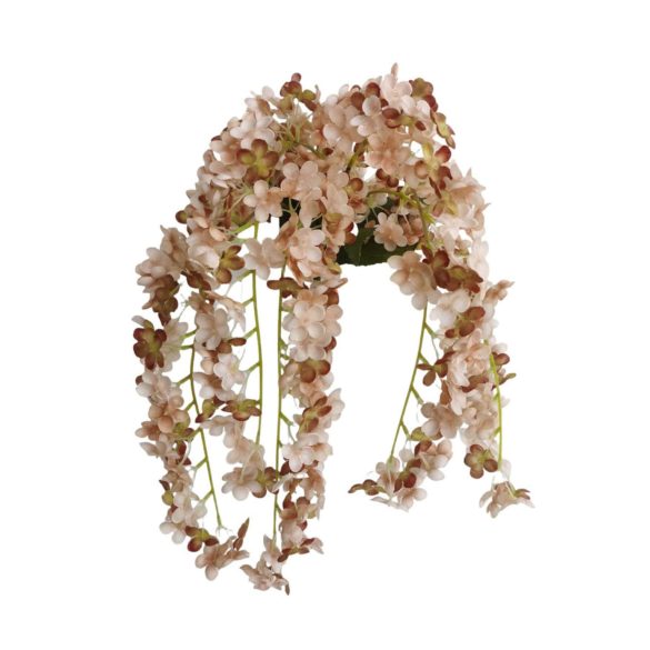 Krémszínű lógó virágok 64cm