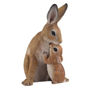 Barna húsvéti nyúl család 29cm