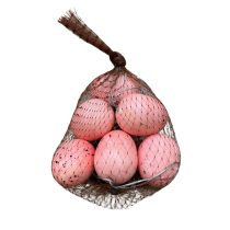 Rózsaszín húsvéti tojások 6db 5cm