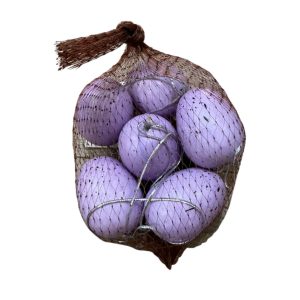 Lila húsvéti tojások 6db 5cm