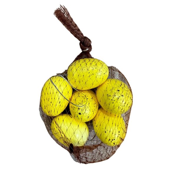 Sárga húsvéti tojások 6db 5cm