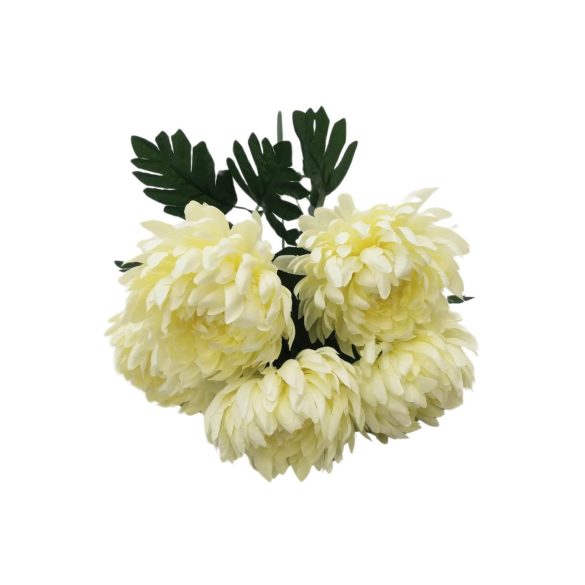 Fehér mű krizantém csokor 45cm