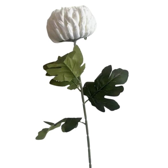 Fehér mű krizantém 74cm