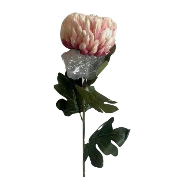 Krém-lila mű krizantém 74cm