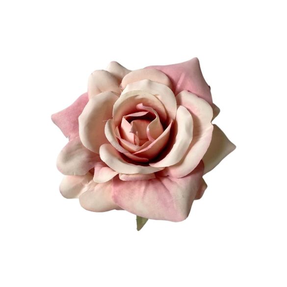 Rózsaszín rózsa fejek 12db 10cm