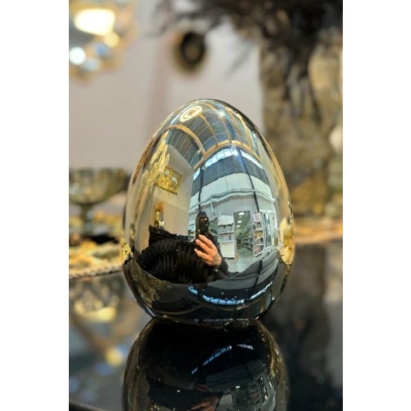 Arany porcelán tojás 16cm