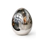 Ezüst porcelán tojás 16cm