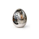 Ezüst porcelán tojás 10cm