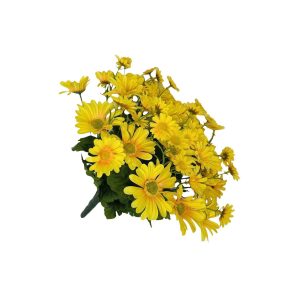 Sárga mű százszorszép csokor 40cm
