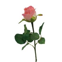 Rózsaszín műrózsa 50cm