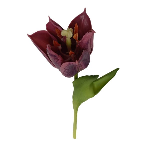 Lila mű tulipán 24cm