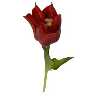 Piros mű tulipán 24cm