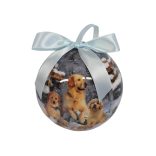 Karácsonyi gömbök kutyákkal 10cm 4db