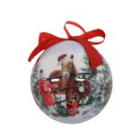 Karácsonyi gömbök lóval 7cm 14db