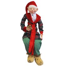 Karácsonyi manó fürdőköpenyben 65cm