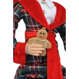 Karácsonyi manó fürdőköpenyben 65cm