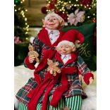 Karácsonyi manó fürdőköpenyben 65cm