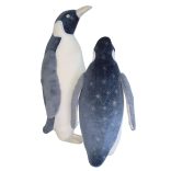 Jégkék karácsonyi dekoráció pingvin 58cm