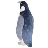 Jégkék karácsonyi dekoráció pingvin 58cm