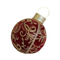 Luxus piros karácsonyi gömb 35 cm