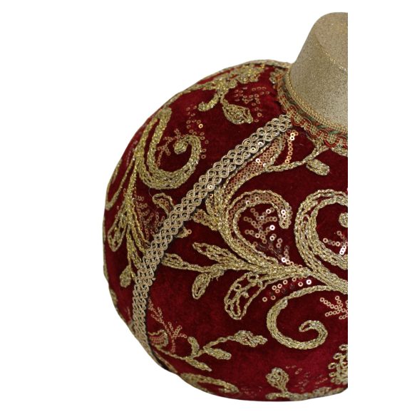 Luxus piros karácsonyi gömb 35 cm