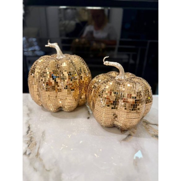 Arany csillogó tök, 20 cm