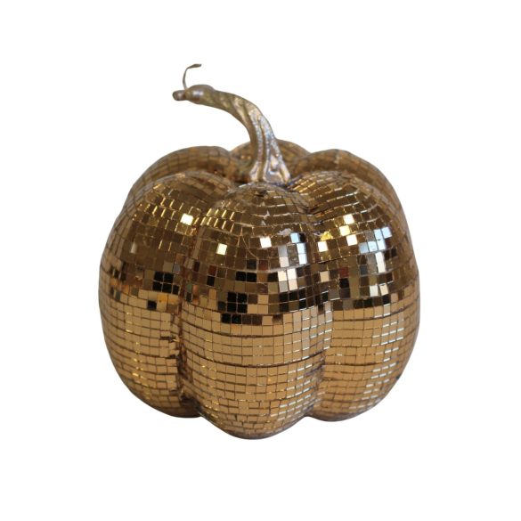 Arany csillogó tök, 17 cm