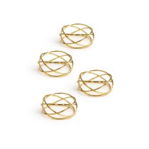 Arany szalvétagyűrűk 4db