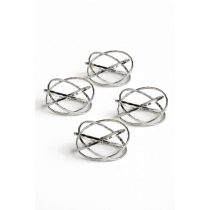 Ezüst szalvétagyűrűk 4db